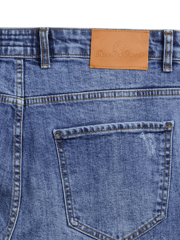 Rock Creek Herren Jeans Shorts Blau RC-2449