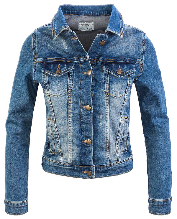 Rock Creek Damen Jeansjacke Denim D-401