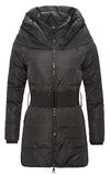 Damen Daunenjacke Steppmantel mit Gürtel D-115 _77316.jpg