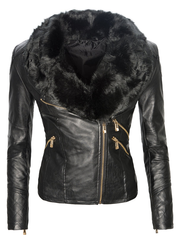 Damen Winter Kunstlederjacke mit Kunstfellkragen D-119_77331.jpg