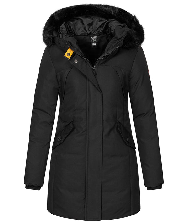 Geographical Norway Damen Winter Mantel mit Kunstfellkragen D-450 _81209.jpg