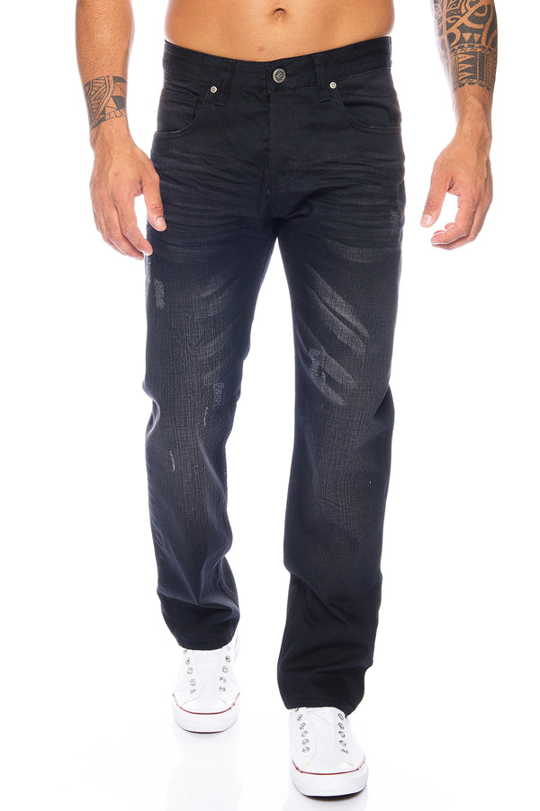 Lorenzo Loren Herren Jeans Comfort Fit Schwarz LL-322_75422.jpg