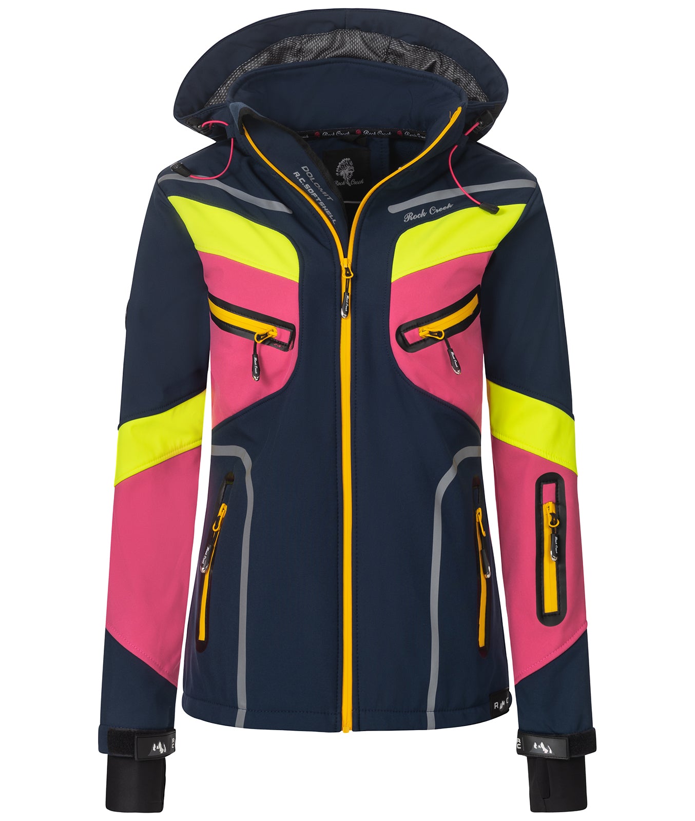 Rock Creek Damen Softshell Jacke D-482 | Windbreaker für Outdoor & Freizeit