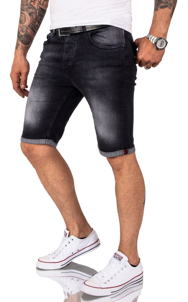 Rock Creek Herren Jeansshorts Slim Fit Dunkelgrau RC-2214_83198.jpg
