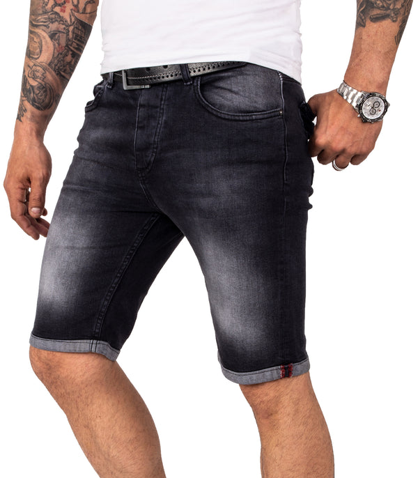 Rock Creek Herren Jeansshorts Slim Fit Dunkelgrau RC-2214_83201.jpg