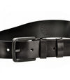 Gelverie Herren Gürtel Echt Leder Schwarz GG-101