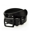 Gelverie Herren Gürtel Echt Leder Schwarz GG-101