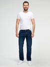 Lorenzo Loren Herren Jeans Regular Fit Dunkelblau LL-4013
