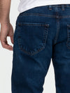 Lorenzo Loren Herren Jeans Regular Fit Dunkelblau LL-4013
