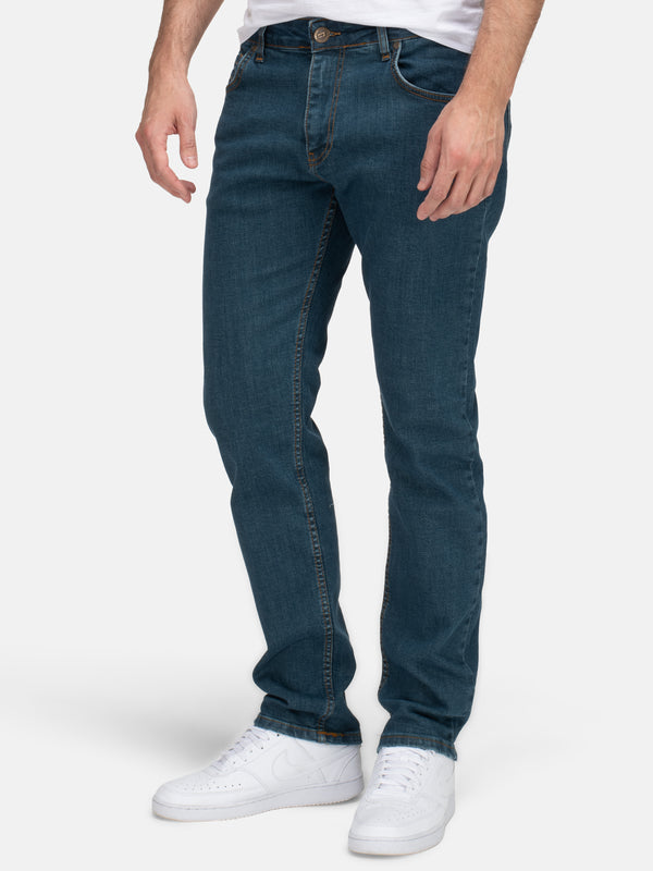 Lorenzo Loren Herren Jeans Regular Fit Blau LL-4015