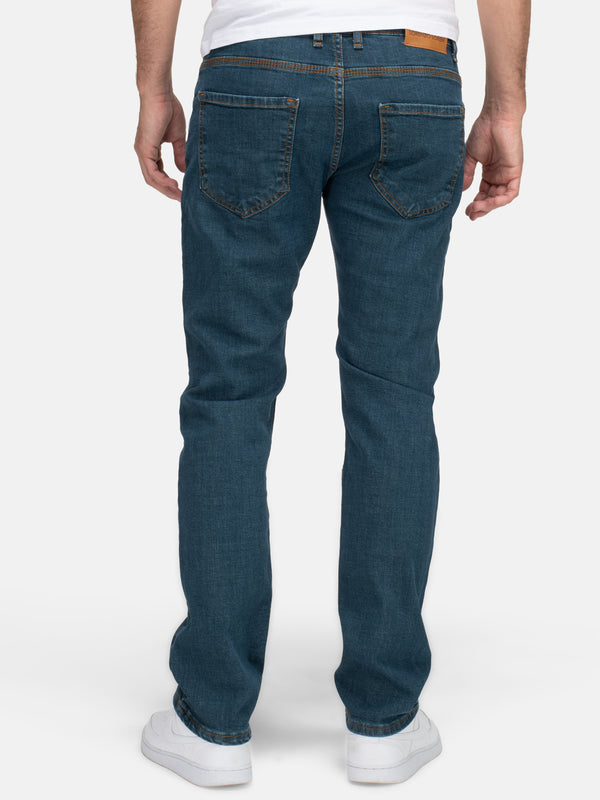 Lorenzo Loren Herren Jeans Regular Fit Blau LL-4015