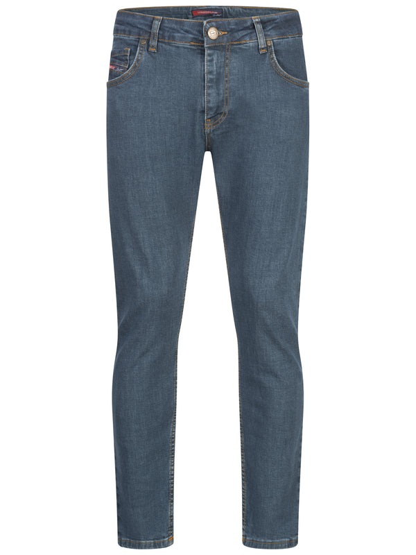 Lorenzo Loren Herren Jeans Regular Fit Blau LL-4015