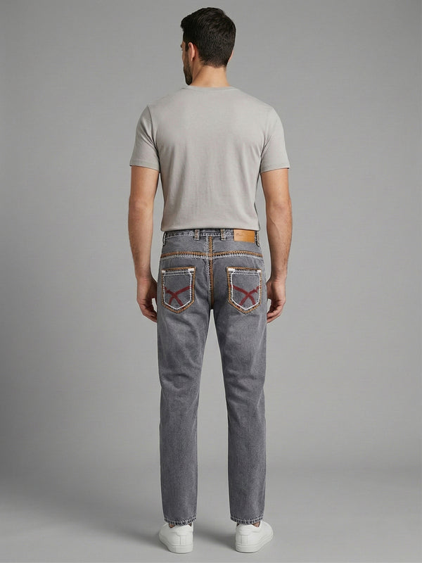 Rock Creek Men's Jeans Comfort Fit Dark Grey RC-2168