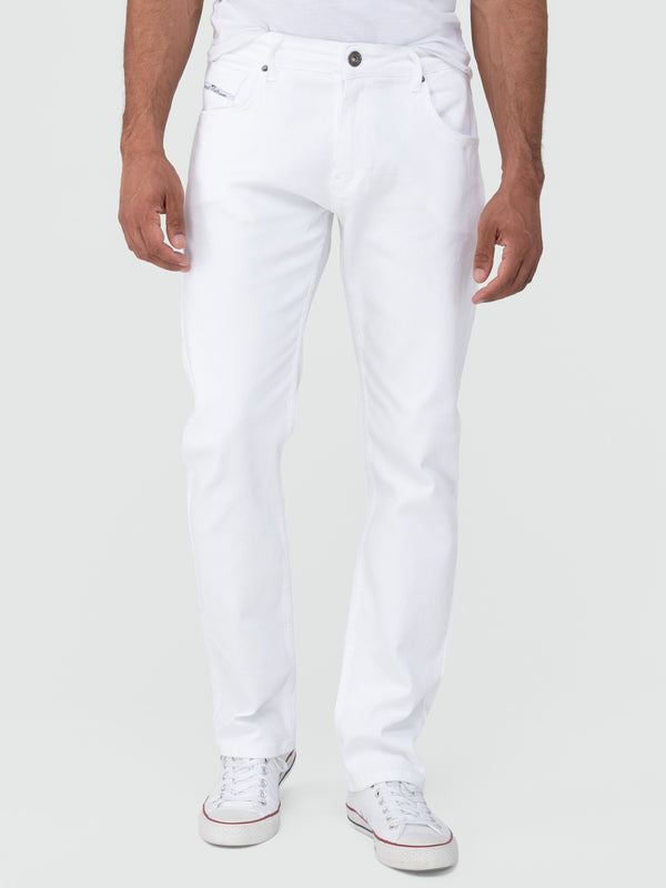 Rock Creek Herren Jeans Regular Fit Weiß RC-2442