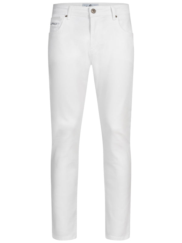 Rock Creek Herren Jeans Regular Fit Weiß RC-2442