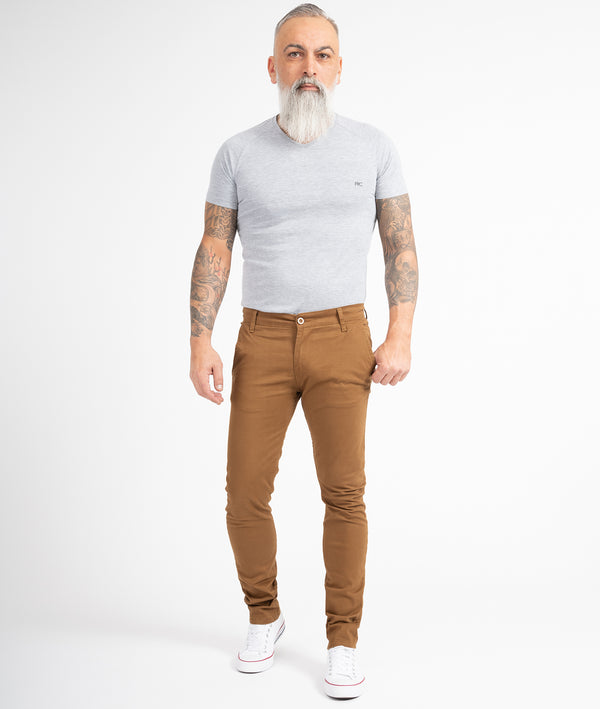 Indumentum Herren Chino Hose Slim Fit IS-305