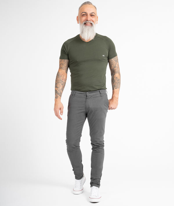 Indumentum Herren Chino Hose Slim Fit IS-305