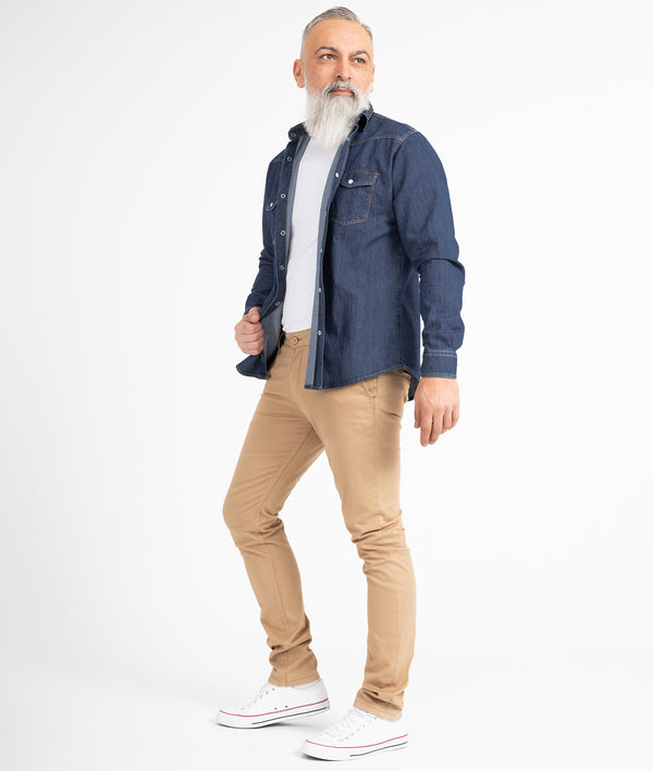 Indumentum Herren Chino Hose Slim Fit IS-305