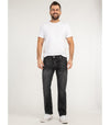 Lorenzo Loren Herren Jeans Regular Fit Dunkelgrau LL-4006