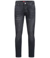 Lorenzo Loren Herren Jeans Regular Fit Dunkelgrau LL-4006
