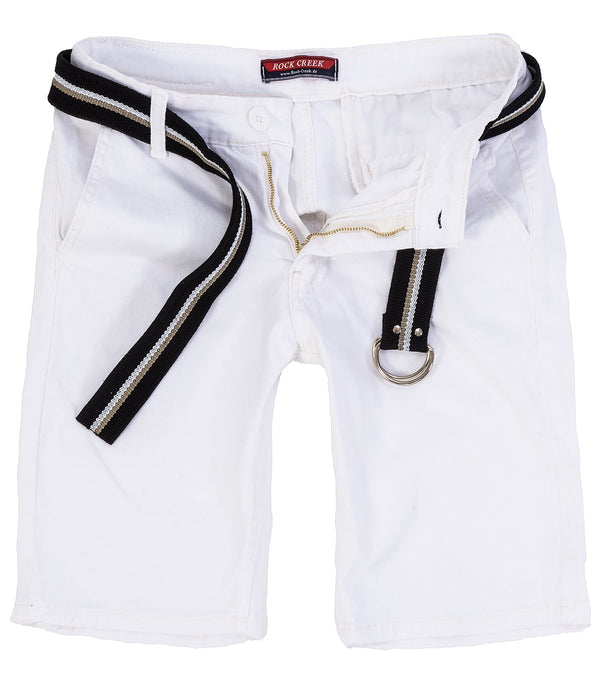 Rock Creek Herren Chino Shorts mit Gürtel RC-2133