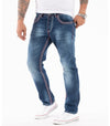 Rock Creek Herren Jeans Comfort Fit Dunkelblau RC-2272