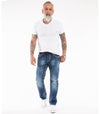 Rock Creek Herren Jeans Comfort Fit Dunkelblau RC-2272