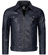 Rock Creek Herren Lederjacke Kentkragen H-296
