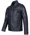 Rock Creek Herren Lederjacke Kentkragen H-296