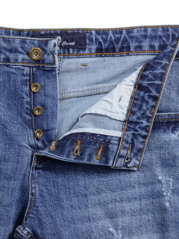Rock Creek Herren Jeans Shorts Blau RC-2449