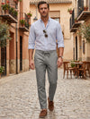 Rock Creek Herren Stoffhose Leinen-Optik RC-2446