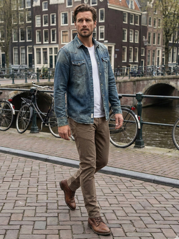 Rock Creek Herren Chino Hose Slim Fit RC-2154