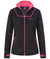 Rock Creek Damen Fleecejacke D-473 schwarz pink XS-2XL klassische Damenjacke Fleece mit Kontrastnähten und Taschen
