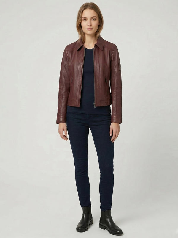 Rock Creek Damen Lederjacke D-487