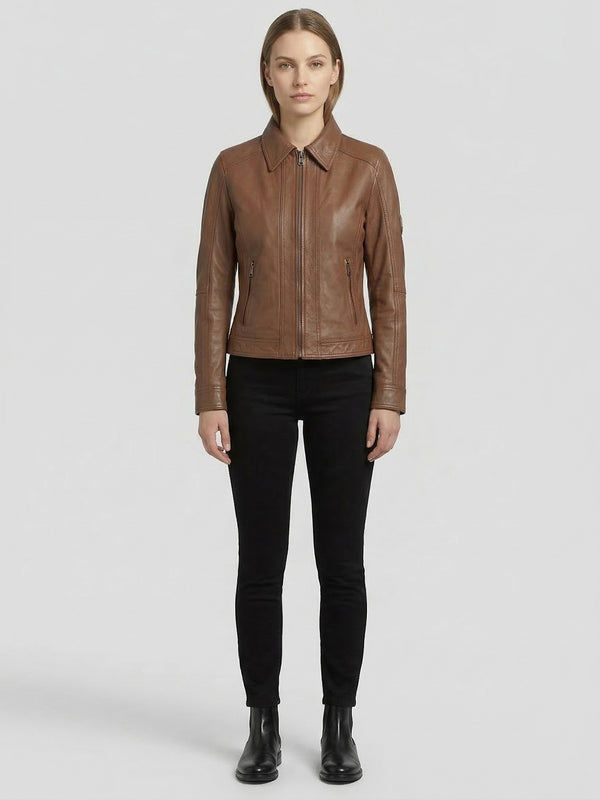 Rock Creek Damen Lederjacke D-487