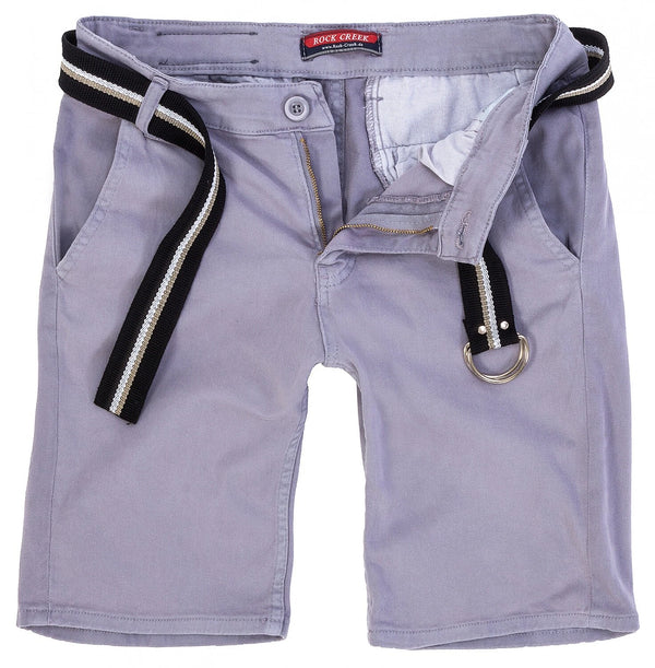 Rock Creek Herren Chino Shorts mit Gürtel RC-2133