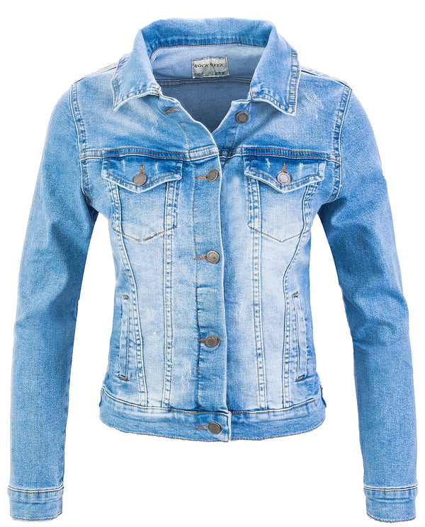 Rock Creek Damen Jeansjacke Denim D-401