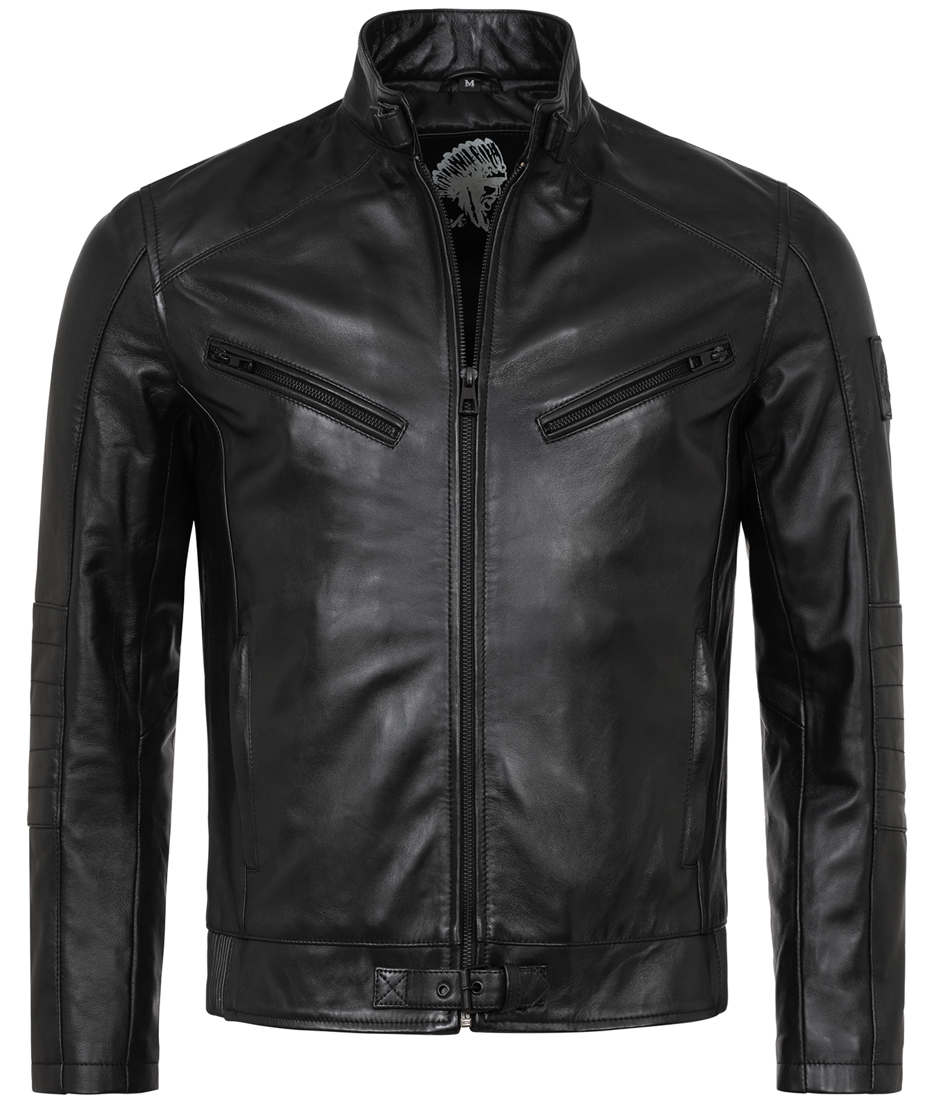 Skirt Creek Mens Leather Jacket Leather Jacket Black Biker Style Genuine  Leather