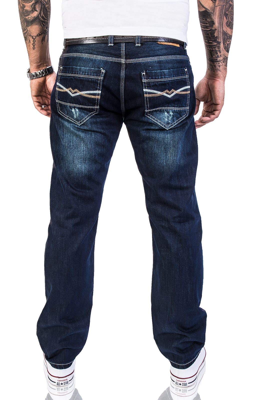 Rock Creek Mens Designer Jeans Washed Out Distressed Vintage Look w29 ...